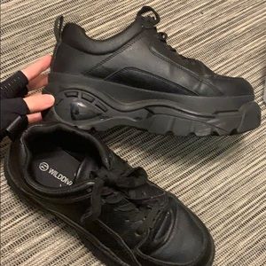 Black Goth Bulky Sneakers